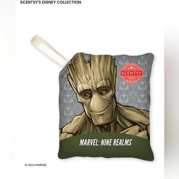 Scentsy Disney Marvel Groot Nine Realms Scent Pak Lime Zest Blue Tea Lavender - Picture 1 of 2